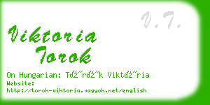 viktoria torok business card